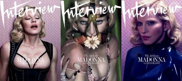 Madonna photographiée par Mert & Marcus pour le magazine "Interview", décembre 2014/janvier 2015. 