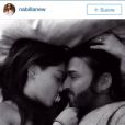 Nabilla publie un cliché d'elle et Thomas le 20 décembre 2014 au soir sur son compte Instagram.