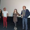 Exclusif - Julia Malinbaum, Louis-Julien Petit, Sarah Suco, Pascal Demolon - L'équipe du film "Discount" fait la promotion du film à Bordeaux, le 18 décembre 2014.