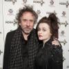 Tim Burton et Helena Bonham Carter en soirée à Londres le 13 mars 2013
