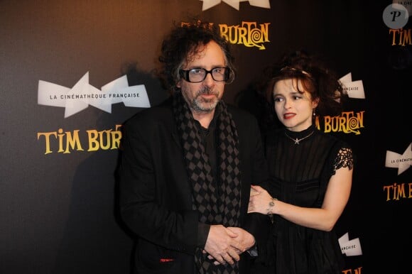 Tim Burton et Helena Bonham-Carter à Paris le 5 mars 2012