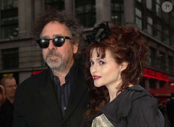 Tim Burton et Helena Bonham-Carter à Londres le 9 mai 2012
