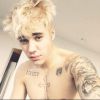 Justin Bieber, blond platine depuis le vendredi 5 décembre 2014.