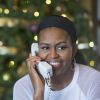 Michelle Obama participe au Norad Tracks Santa Program, via le téléphone depuis Kailua à Hawaii, le soir du réveillon de Noël. Le 24 décembre 2014