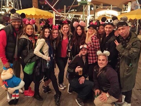 Christina Aguilera à Disneyland, en Californie, le 18 décembre 2014
