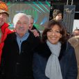 Guest, Frédéric Edelstein, Marcel Campion, Anne Hidalgo - Parade du jour de l'an des Champs-Elysées à Paris, le 1er janvier 2015.