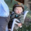Josh Duhamel fait du vélo avec son fils Axl à Santa Monica, le 4 janvier dernier