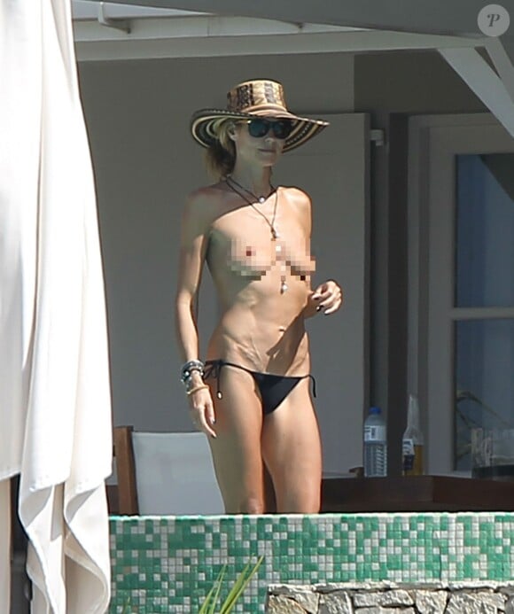 Heidi Klum en vacances topless avec son amoureux Vito Schnabel à Saint-Barth