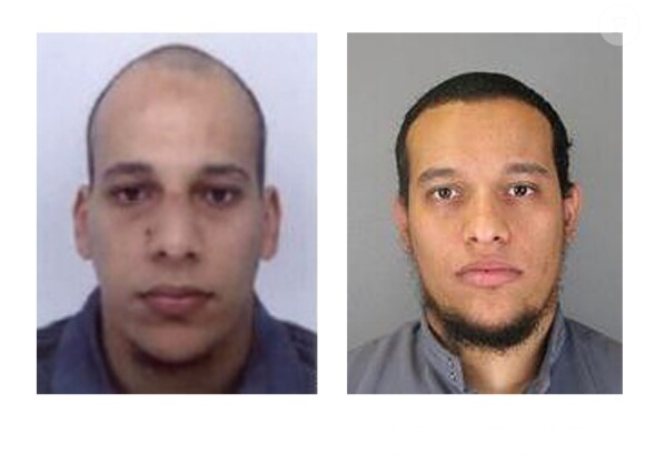 Les frères Chérif Kouachi, âgé de 32 ans, et Saïd Kouachi, âgé de 34 ans, les principaux suspects recherchés après leur lien avec l'attentat terroriste de "Charlie Hebdo" à Paris qui a fait 12 morts. La police française a publié un appel à témoin contre les 2 frères le 8 janvier 2015.