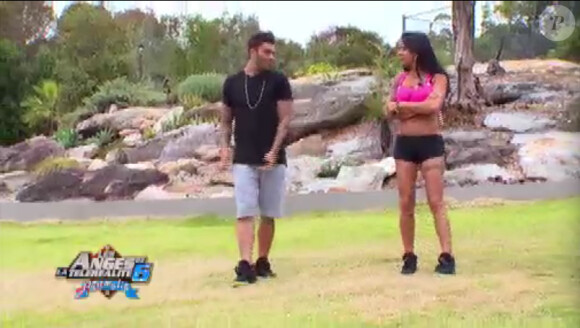Shanna et Thibault dans Les Anges de la télé-réalité 6, sur NRJ 12. Le couple intègre le casting des Anges 7.