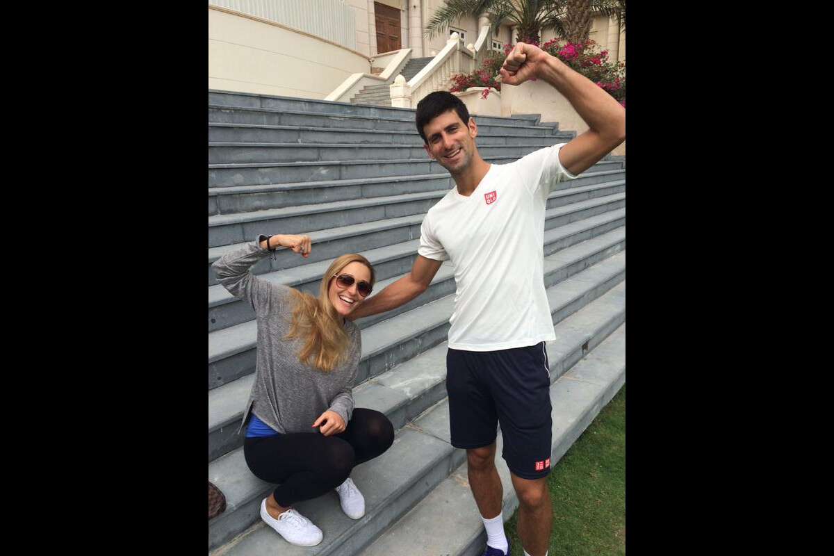 Photo : Novak Djokovic Avec Son épouse Jelena - Photo Publiée Sur Son ...