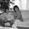 Rendez-vous avec Linda de Suza et son fils João Lança à son domicile parisien, le 2 mars 1989.