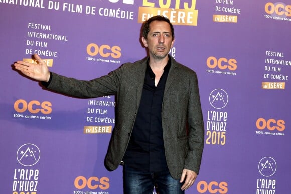 Gad Elmaleh - Soirée d'ouverture du 18e festival international du film de comédie de l'Alpe d'Huez, le 14 janvier 2015.