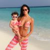 Jade Foret : vacances aux Maldives avec sa petite Liva, en janvier 2015