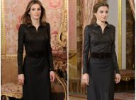 Letizia d'Espagne : Dame en noir mincissime, remake de 2012, face aux diplomates