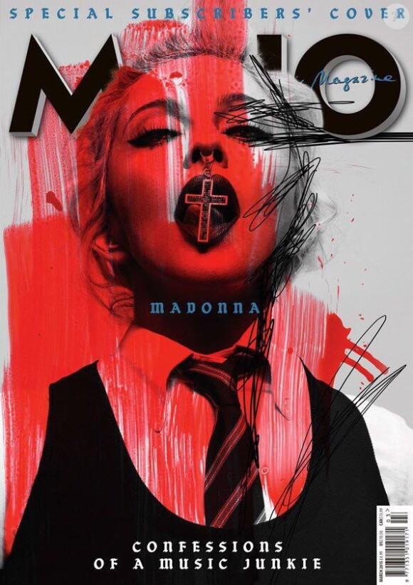 Madonna en couverture du magazine britannique "Mojo", janvier 2015.