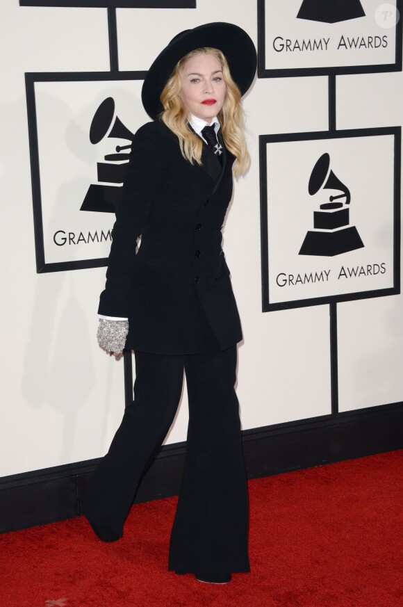 Madonna aux Grammy awards à Los Angeles, le 26 janvier 2014.
