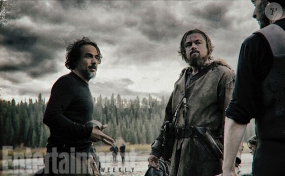 Leonardo DiCaprio aux côtés du réalisateur Alejandro González Iñárritu pour The Revenant.