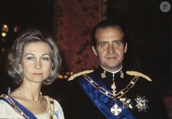 La reine Sofia et le roi Juan Carlos Ier d'Espagne en 1978