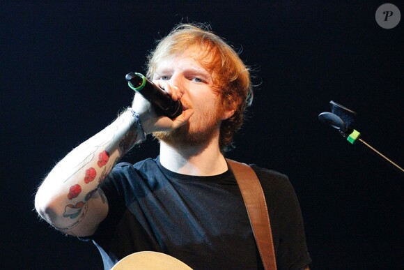 Ed Sheeran en concert à Paris, le 27 novembre 2014.