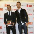  Jorge Mendes et Cristiano Ronaldo - Cristiano Ronaldo assiste &agrave; la pr&eacute;sentation du livre"La clave Mendes" &agrave; Madrid en Espagne le 22 janvier 2015. 