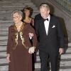 La princesse Astrid et son époux Johan Martin Ferner à l'Hôtel de Ville d'Oslo en février 2007 lors d'une soirée de gala pour les 70 ans du roi Harald V. La Maison royale de Norvège a annoncé le 24 janvier 2015 le décès de Johan Martin Ferner, époux de la princesse Astrid et beau-frère du roi Harald V de Norvège, à l'âge de 87 ans.