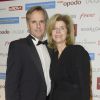 Bernard de la Villardiere et sa femme Anne assistent à la soirée de Gala du Prix d'Amérique Opodo à la Maison de l'UNESCO à Paris le 24 janvier 2015.
