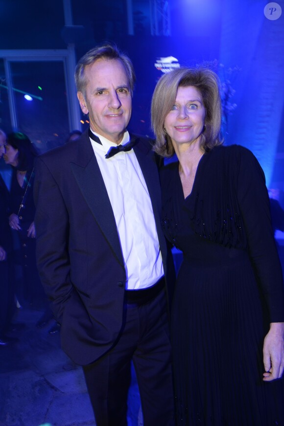 Exclusif - Bernard de la Villardiere et sa femme Anne assistent à la soirée de Gala du Prix d'Amérique Opodo à la Maison de l'UNESCO à Paris le 24 janvier 2015.