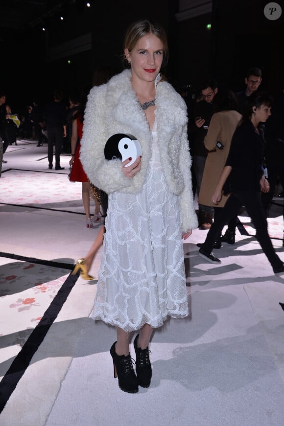 Eugenie Niarchos assiste au défilé Giambattista Valli haute couture printemps-été 2015-2016 au Grand Palais. Paris, le 26 janvier 2015.
