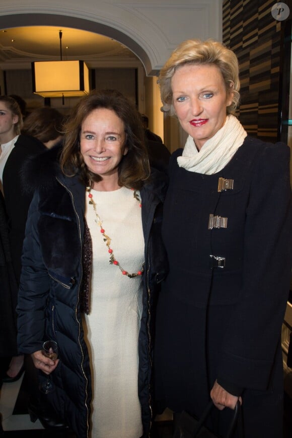 Exclusif - Eléonore de la Rochefoucauld et la princesse Anne de Bourbon des Deux-Siciles - Inauguration de la boutique Kilian rue Cambon à Paris, le 26 janvier 2015