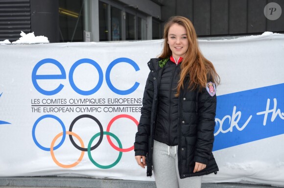 Exclusif - La princesse Alexandra de Hanovre lundi 26 janvier 2015 au Festival olympique de la jeunesse européenne (FOJE) d'hiver 2015 à Dornbirn, en Autriche.