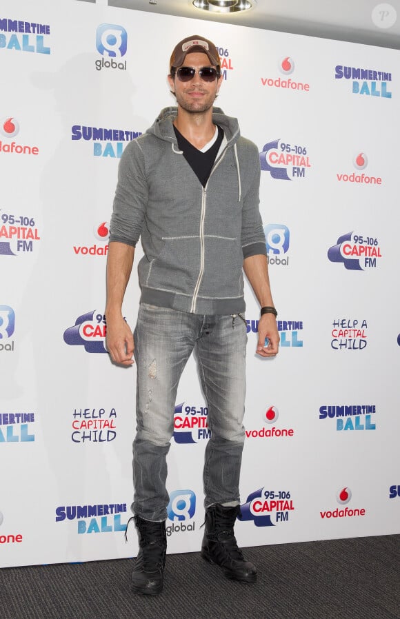 Enrique Iglesias lors du Concert "95-106 Capital FM Summertime Ball" à Londres. Le 21 juin 2014  