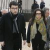 Francoise Bettencourt-Meyers et ses fils, Nicolas et Jean-Victor Meyers - Troisième jour du procès Bettencourt au tribunal de Bordeaux, le 26 janvier 2015.