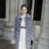 Eugenie Niarchos arrive à l'hôtel Salomon de Rothschild pour assister au défilé Valentino haute couture printemps-été 2015. Paris, le 28 janvier 2015.