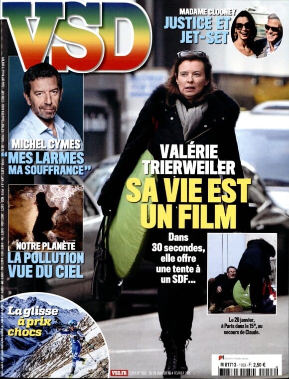 Magazine VSD en kiosques le 29 janvier 2015.