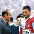  Marc C&eacute;cillon avec Jacques Chirac lors de la finale du championnat de France en 1997 &agrave; Paris.&nbsp; 