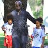 Le chanteur Seal assiste au match de football de ses enfants Leni, Henry et Johan à Los Angeles Le 31 Janvier 2015