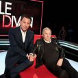  Exclusif - Marc-Olivier Fogiel et Fabrice Luchini, à l'enregistrement de l'émission  Le Divan , le 23 janvier 2015 