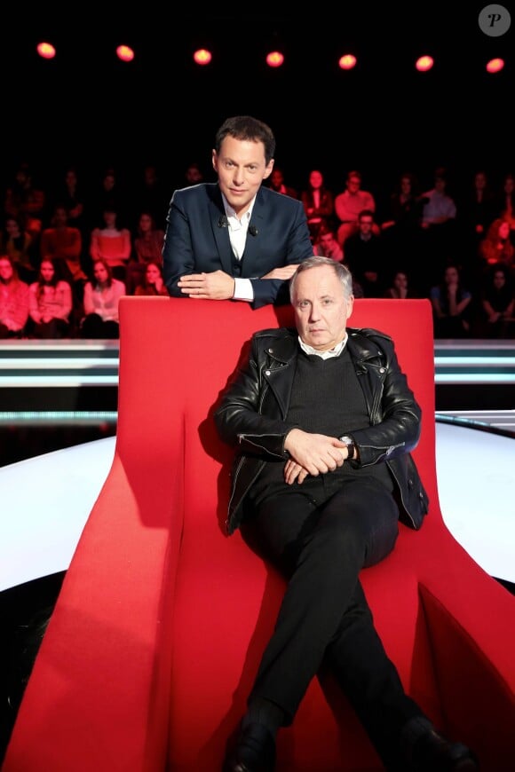 Exclusif - Enregistrement de l'émission Le Divan présentée par Marc-Olivier Fogiel et qui a pour invité Fabrice Luchini, le 23 janvier 2015