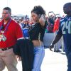 Rihanna arrive à l'Université de Phoenix pour assister au Super Bowl XLIX. Phoenix, le 1er février 2015.