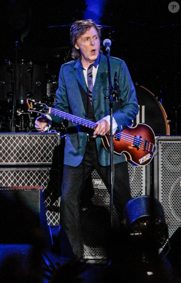 Paul McCartney en concert à São Paulo. Le 25 novembre 2014.
