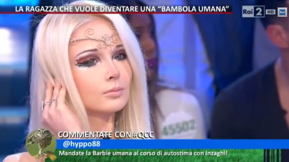 Valeria Lukyanova, la Barbie humaine, choque à la TV : ''Je suis née comme ça''