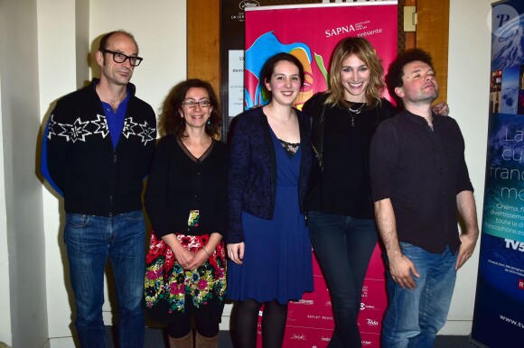 Les membres du jury : Gérard Delorme, Laurence Briot, Amandine d'Azevedo, Pauline Lefèvre, Pascal-Alex Vincent - Le 3e Festival du Film d'Asie du Sud Transgressif (FFAST) au cinéma l'Arlequin à Paris, le 3 février 2015.