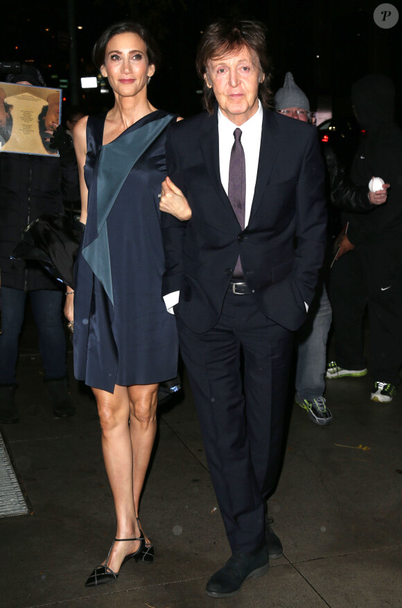 Paul McCartney et sa femme Nancy Shevell - Soirée "Women Leadership Award" en l'honneur de Stella McCartney à New York, le 13 novembre 2014.