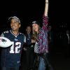 Gisele Bündchen fête la victoire des New England Patriots au Super Bowl le 1er février 2015 à Glendale