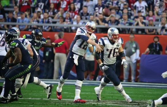 Tom Brady lors de la victoire des New England Patriots au Super Bowl le 1er février 2015 à Glendale