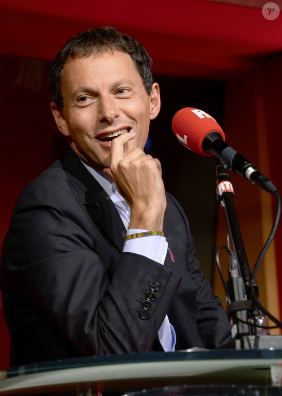 Marc-Olivier Fogiel - Conférence de rentrée de RTL à Paris. Le 4 septembre 2014.