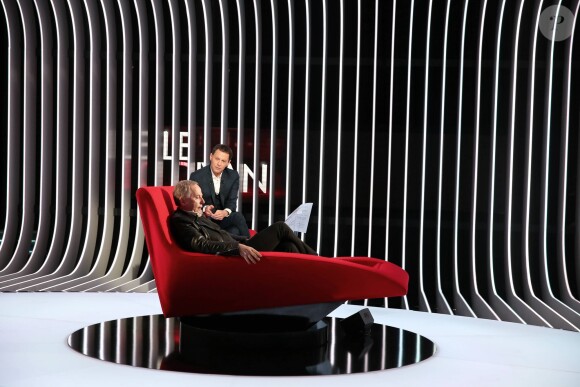 Exclusif - Enregistrement de l'émission Le Divan présentée par Marc-Olivier Fogiel et qui a pour invité Fabrice Luchini, le 23 janvier 2015.
