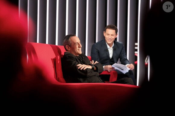 Enregistrement de l'émission Le Divan présentée par Marc-Olivier Fogiel, avec Thierry Ardisson en invité, le 31 janvier 2015. Elle sera diffusée le 10 février 2015.