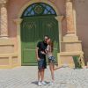 Exclusif - Rendez-vous avec Julien Guirado et Vanessa Lawrens (le couple qui fait le buzz dans Les Anges de la télé réalité 6) au Domaine de Beaulieu, domaine viticole de Saint-Tropez. Le 16 mai 2014.